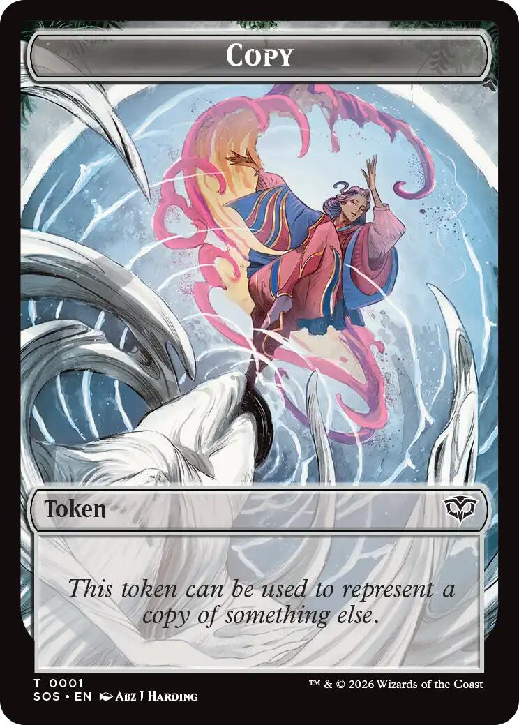 Spirit (0025) // Copy Double-Sided Token [Secrets of Strixhaven Commander Tokens] MTG Single Magic: The Gathering | Red Claw Gaming