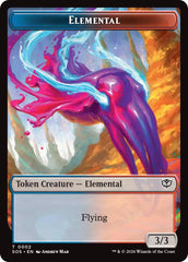 Dragon Illusion // Elemental (0002) Double-Sided Token [Secrets of Strixhaven Commander Tokens] MTG Single Magic: The Gathering | Red Claw Gaming