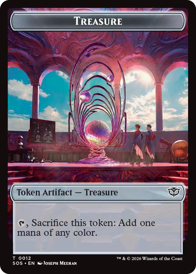 Elemental (0020) // Treasure Double-Sided Token [Secrets of Strixhaven Commander Tokens] MTG Single Magic: The Gathering | Red Claw Gaming