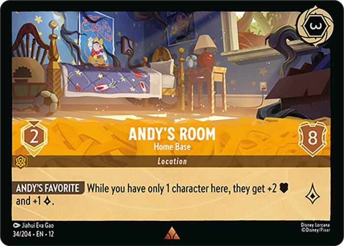Andy's Room - Home Base (34/204) [Wilds Unknown] Lorcana Single Disney | Red Claw Gaming
