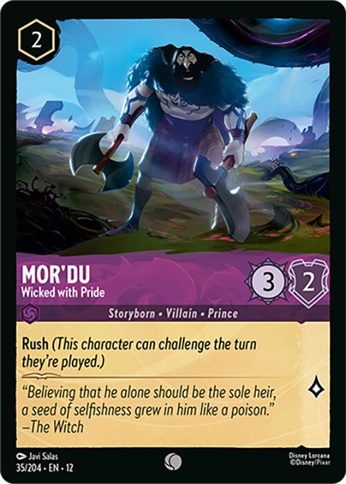 Mor'du - Wicked with Pride (35/204) [Wilds Unknown] Lorcana Single Disney | Red Claw Gaming