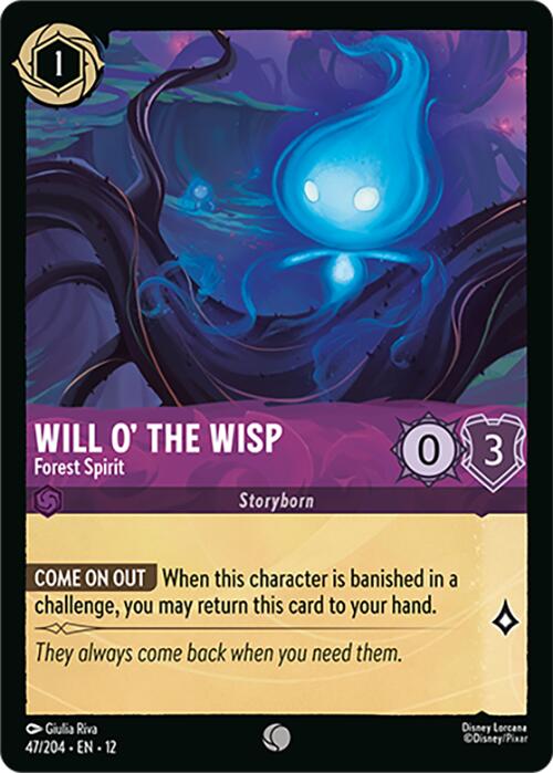 Will o' the Wisp - Forest Spirit (47/204) [Wilds Unknown] Lorcana Single Disney | Red Claw Gaming