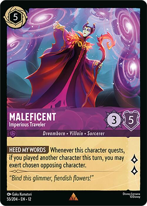 Maleficent - Imperious Traveler (55/204) [Wilds Unknown] Lorcana Single Disney | Red Claw Gaming