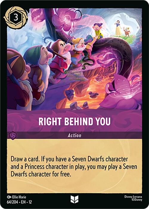 Right Behind You (64/204) [Wilds Unknown] Lorcana Single Disney | Red Claw Gaming