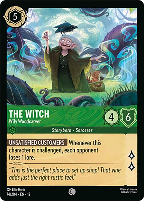 The Witch - Wily Woodcarver (74/204) [Wilds Unknown] Lorcana Single Disney | Red Claw Gaming