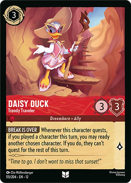 Daisy Duck - Trendy Traveler (115/204) [Wilds Unknown] Lorcana Single Disney | Red Claw Gaming