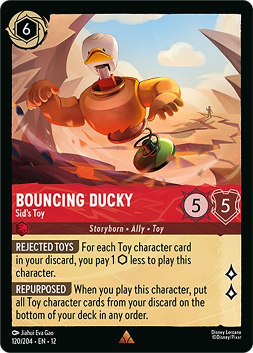 Bouncing Ducky - Sid's Toy (120/204) [Wilds Unknown] Lorcana Single Disney | Red Claw Gaming
