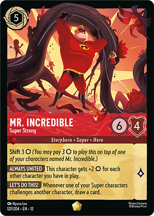 Mr. Incredible - Super Strong (127/204) [Wilds Unknown] Lorcana Single Disney | Red Claw Gaming