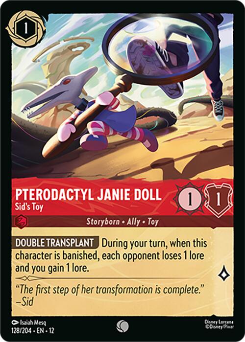Pterodactyl Janie Doll - Sid's Toy (128/204) [Wilds Unknown] Lorcana Single Disney | Red Claw Gaming