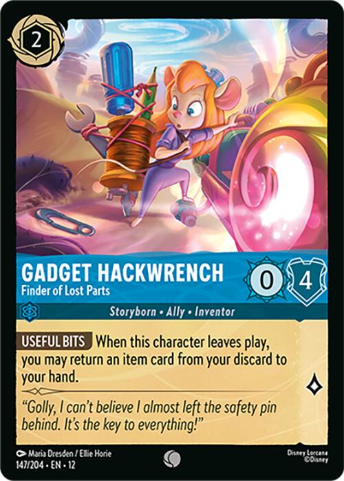 Gadget Hackwrench - Finder of Lost Parts (147/204) [Wilds Unknown] Lorcana Single Disney | Red Claw Gaming