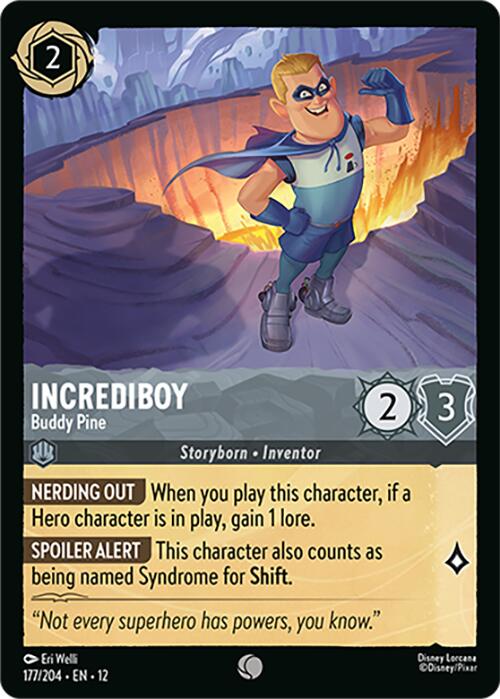 Incrediboy - Buddy Pine (177/204) [Wilds Unknown] Lorcana Single Disney | Red Claw Gaming