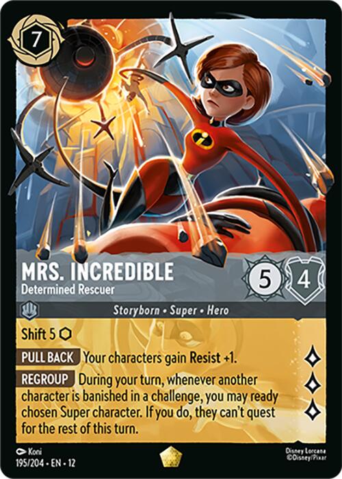 Mrs. Incredible - Determined Rescuer (195/204) [Wilds Unknown] Lorcana Single Disney | Red Claw Gaming