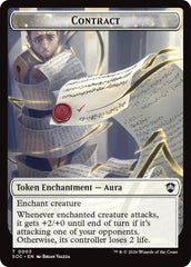 Contract // Pegasus Double-Sided Token [Secrets of Strixhaven Commander Tokens] MTG Single Magic: The Gathering | Red Claw Gaming