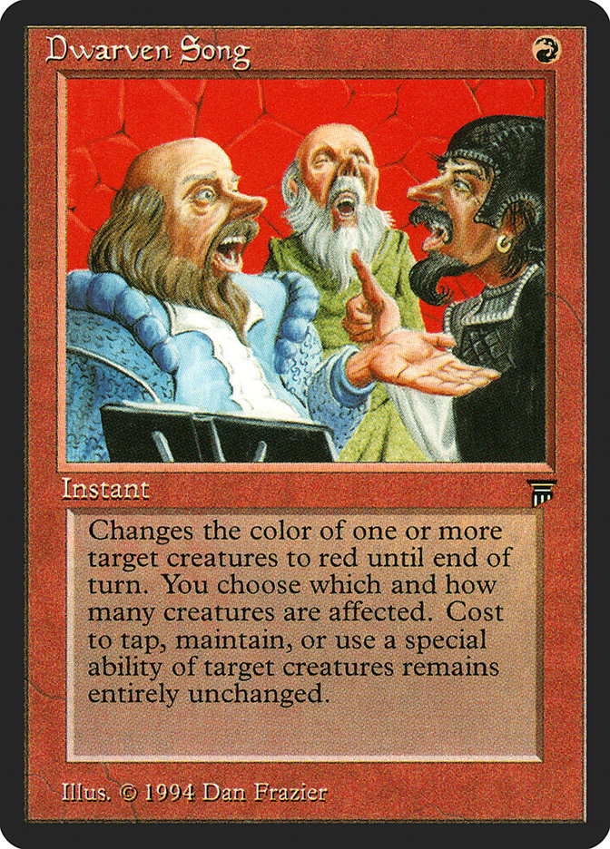 Dwarven Song [Legends] MTG Single Magic: The Gathering | Red Claw Gaming