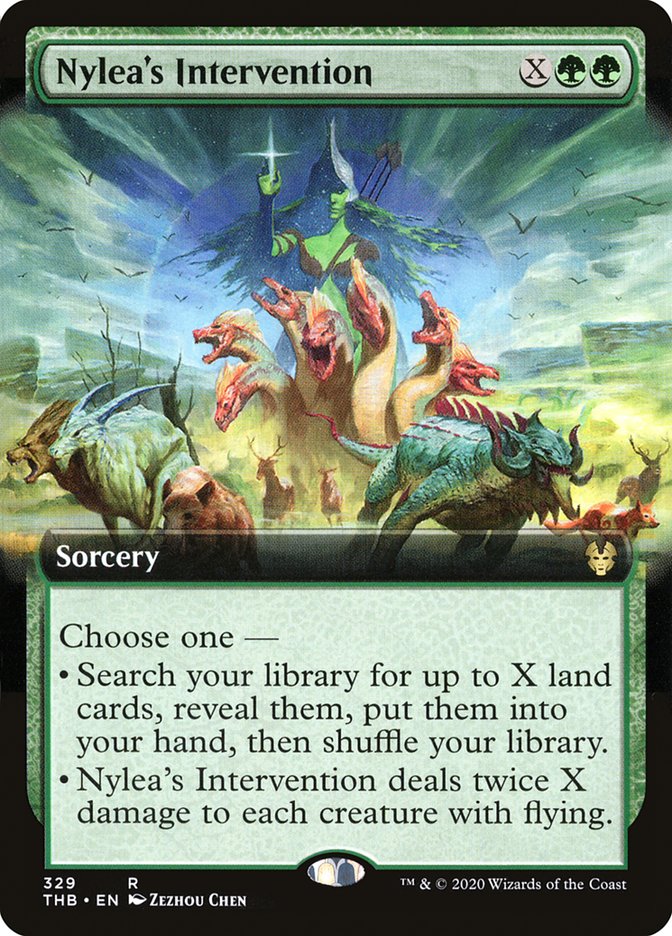 Nylea's Intervention (Extended Art) [Theros Beyond Death] MTG Single Magic: The Gathering | Red Claw Gaming