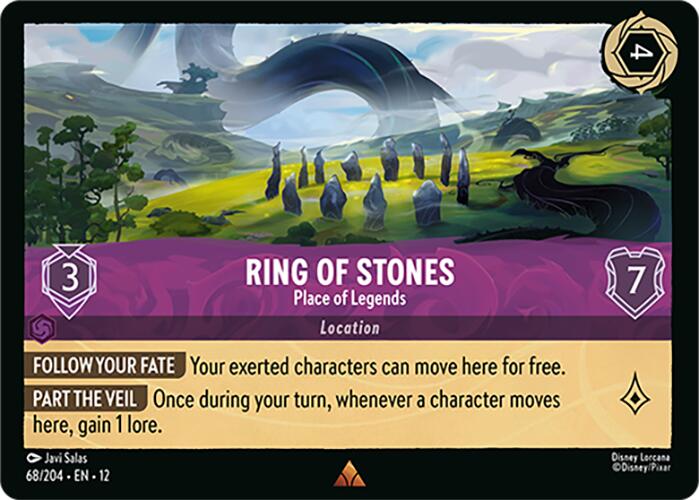 Ring of Stones - Place of Legends (68/204) [Wilds Unknown] Lorcana Single Disney | Red Claw Gaming