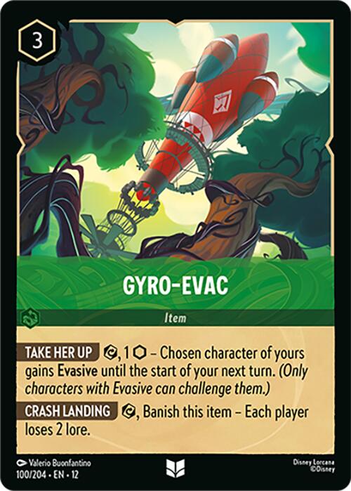 Gyro-Evac (100/204) [Wilds Unknown] Lorcana Single Disney | Red Claw Gaming