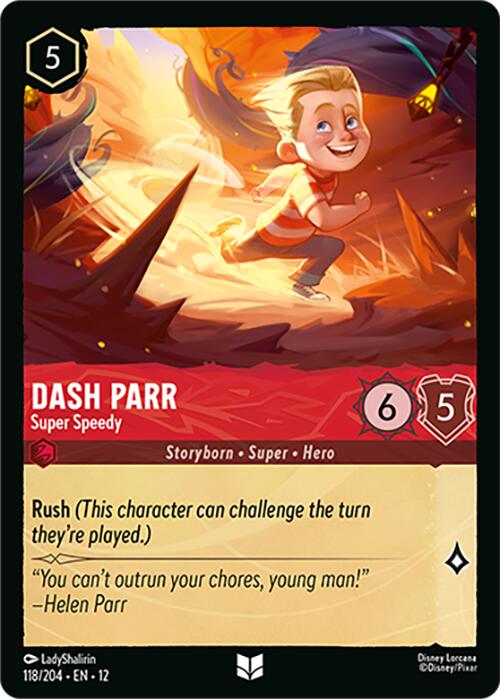 Dash Parr - Super Speedy (118/204) [Wilds Unknown] Lorcana Single Disney | Red Claw Gaming