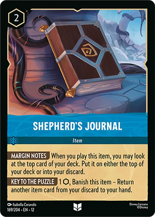 Shepherd's Journal (169/204) [Wilds Unknown] Lorcana Single Disney | Red Claw Gaming