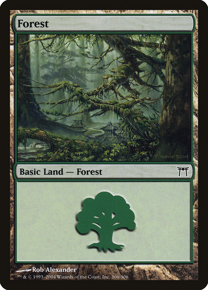 Forest (306) [Champions of Kamigawa] MTG Single Magic: The Gathering | Red Claw Gaming