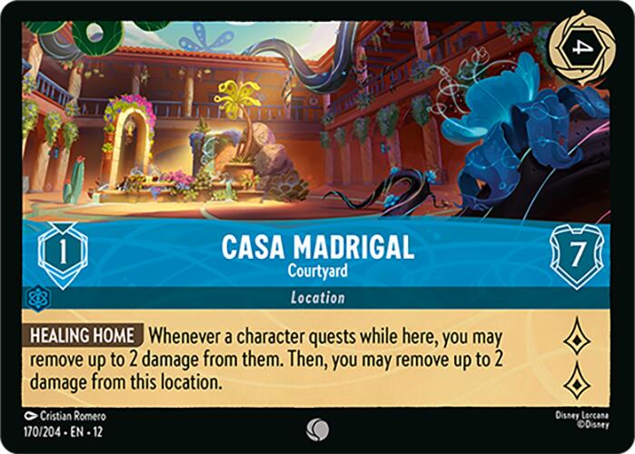 Casa Madrigal - Courtyard (170/204) [Wilds Unknown] Lorcana Single Disney | Red Claw Gaming