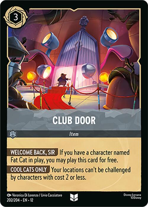 Club Door (202/204) [Wilds Unknown] Lorcana Single Disney | Red Claw Gaming