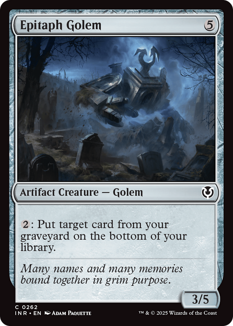 Epitaph Golem [Innistrad Remastered] MTG Single Magic: The Gathering | Red Claw Gaming