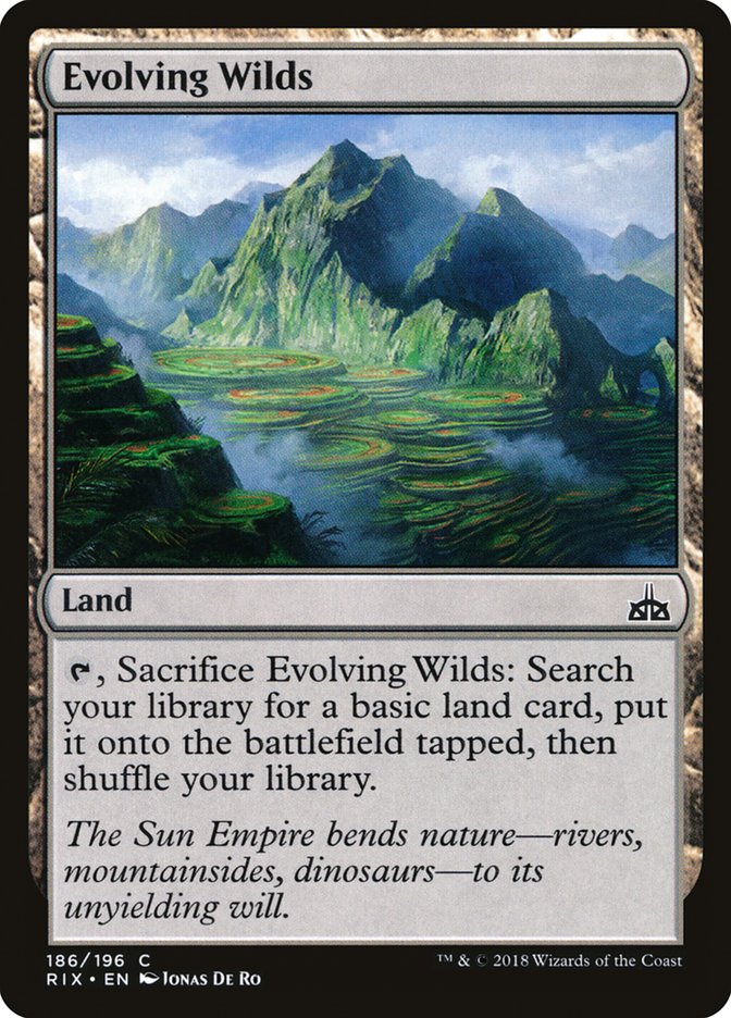Evolving Wilds [Rivals of Ixalan] MTG Single Magic: The Gathering | Red Claw Gaming