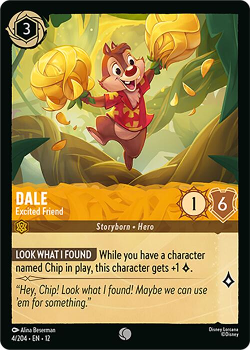 Dale - Excited Friend (4/204) [Wilds Unknown] Lorcana Single Disney | Red Claw Gaming