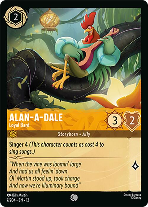 Alan-a-Dale - Loyal Bard (7/204) [Wilds Unknown] Lorcana Single Disney | Red Claw Gaming