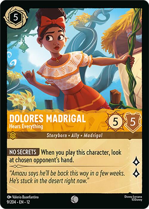 Dolores Madrigal - Hears Everything (9/204) [Wilds Unknown] Lorcana Single Disney | Red Claw Gaming