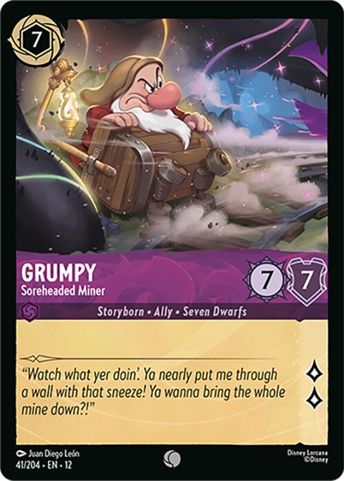 Grumpy - Soreheaded Miner (41/204) [Wilds Unknown] Lorcana Single Disney | Red Claw Gaming