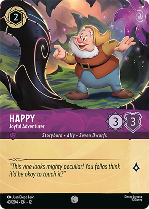 Happy - Joyful Adventurer (Foil) (43/204) [Wilds Unknown] Lorcana Single Disney | Red Claw Gaming