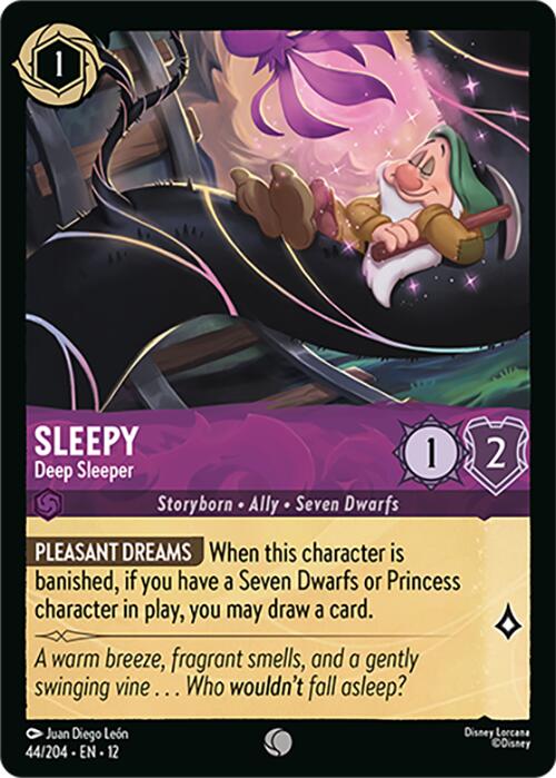 Sleepy - Deep Sleeper (44/204) [Wilds Unknown] Lorcana Single Disney | Red Claw Gaming