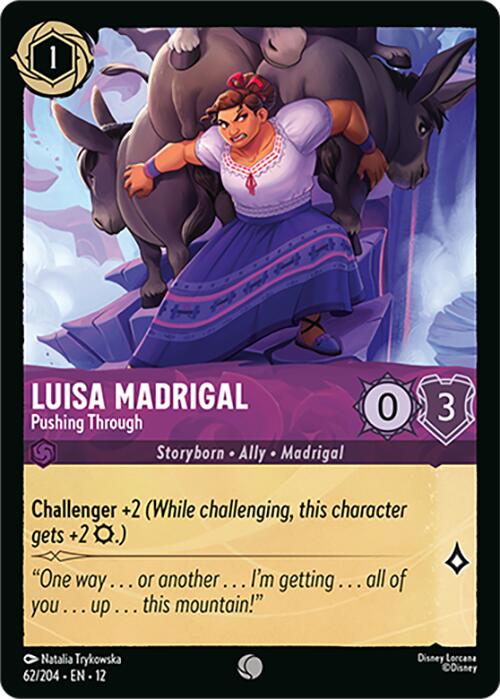 Luisa Madrigal - Pushing Through (62/204) [Wilds Unknown] Lorcana Single Disney | Red Claw Gaming