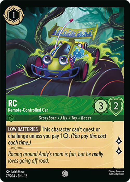 RC - Remote-Controlled Car (77/204) [Wilds Unknown] Lorcana Single Disney | Red Claw Gaming
