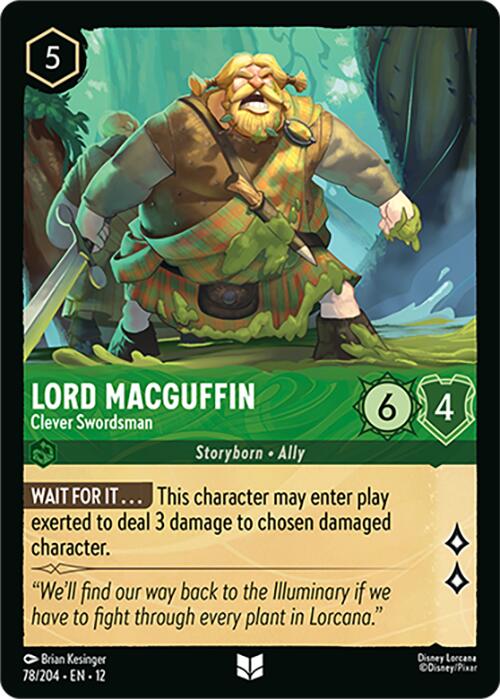 Lord MacGuffin - Clever Swordsman (78/204) [Wilds Unknown] Lorcana Single Disney | Red Claw Gaming
