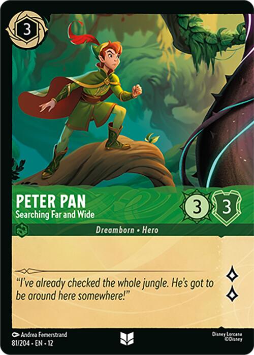 Peter Pan - Searching Far and Wide (Foil) (81/204) [Wilds Unknown] Lorcana Single Disney | Red Claw Gaming