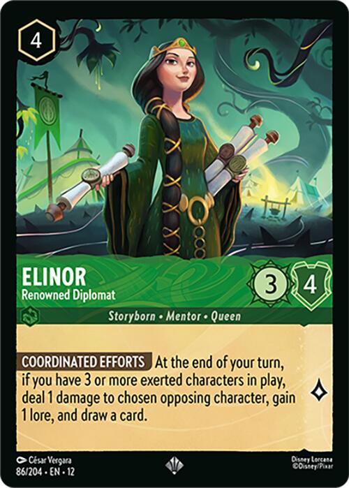Elinor - Renowned Diplomat (86/204) [Wilds Unknown] Lorcana Single Disney | Red Claw Gaming