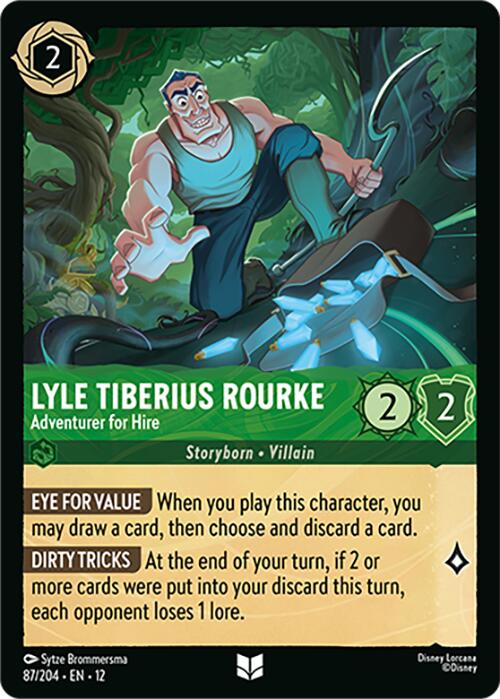 Lyle Tiberius Rourke - Adventurer for Hire (87/204) [Wilds Unknown] Lorcana Single Disney | Red Claw Gaming