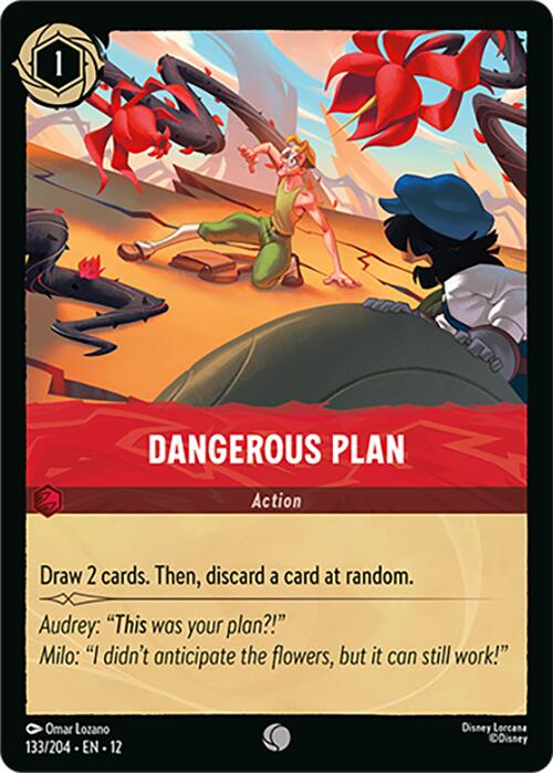 Dangerous Plan (133/204) [Wilds Unknown] Lorcana Single Disney | Red Claw Gaming