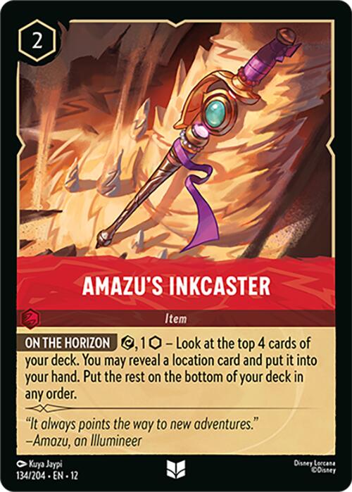 Amazu's Inkcaster (134/204) [Wilds Unknown] Lorcana Single Disney | Red Claw Gaming