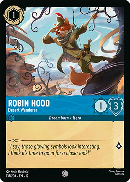 Robin Hood - Desert Wanderer (137/204) [Wilds Unknown] Lorcana Single Disney | Red Claw Gaming