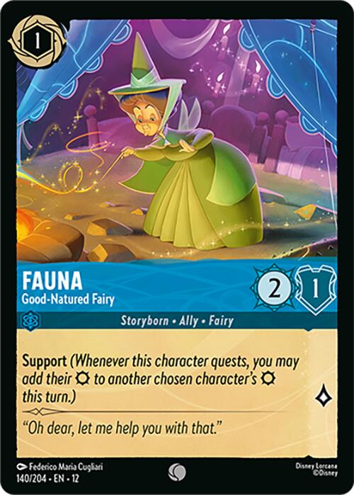Fauna - Good-Natured Fairy (140/204) [Wilds Unknown] Lorcana Single Disney | Red Claw Gaming