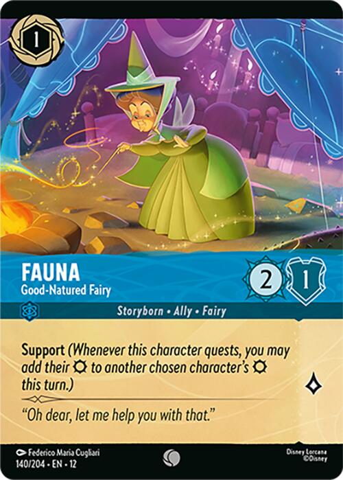 Fauna - Good-Natured Fairy (Foil) (140/204) [Wilds Unknown] Lorcana Single Disney | Red Claw Gaming