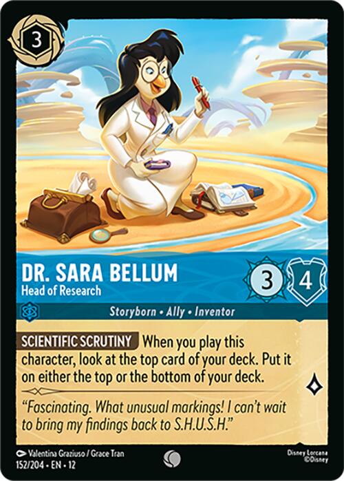 Dr. Sara Bellum - Head of Research (152/204) [Wilds Unknown] Lorcana Single Disney | Red Claw Gaming