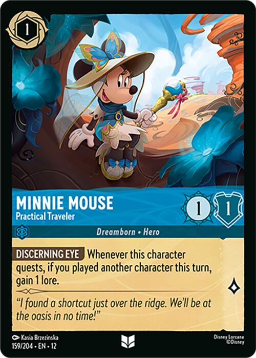 Minnie Mouse - Practical Traveler (159/204) [Wilds Unknown] Lorcana Single Disney | Red Claw Gaming