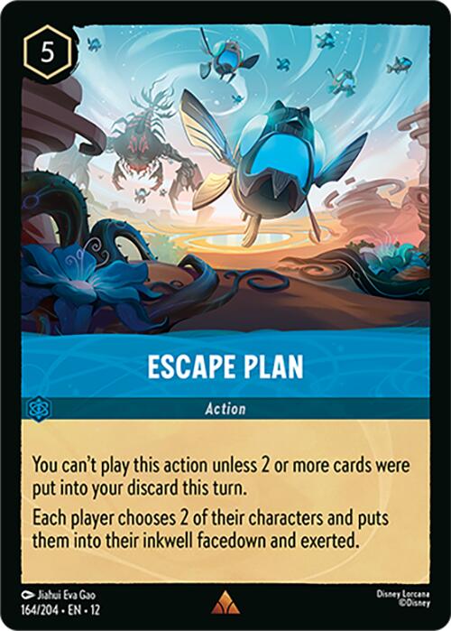 Escape Plan (164/204) [Wilds Unknown] Lorcana Single Disney | Red Claw Gaming