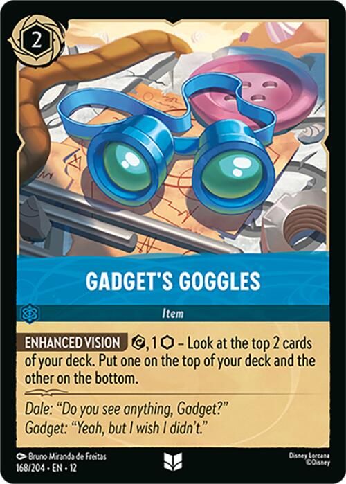 Gadget's Goggles (168/204) [Wilds Unknown] Lorcana Single Disney | Red Claw Gaming