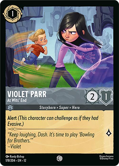 Violet Parr - At Wits' End (178/204) [Wilds Unknown] Lorcana Single Disney | Red Claw Gaming